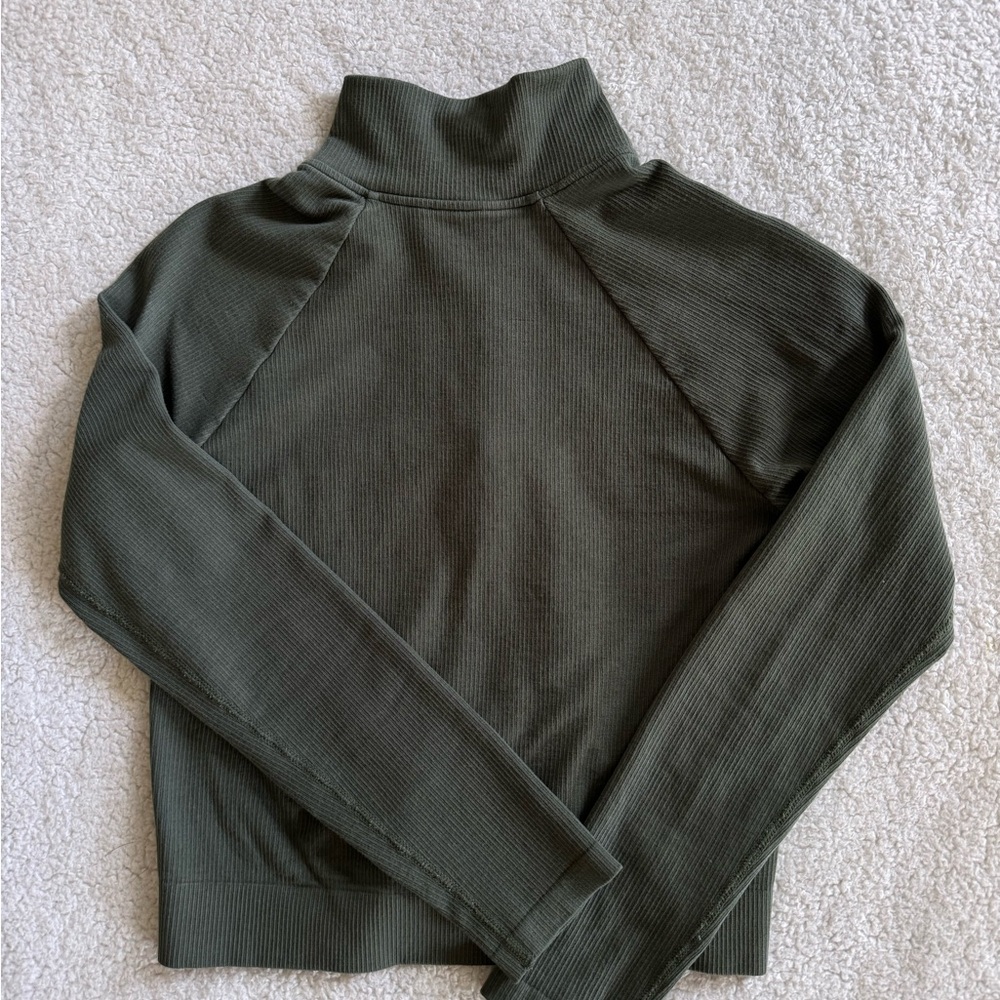 Fabletics Green Cropped Jacket - image 6